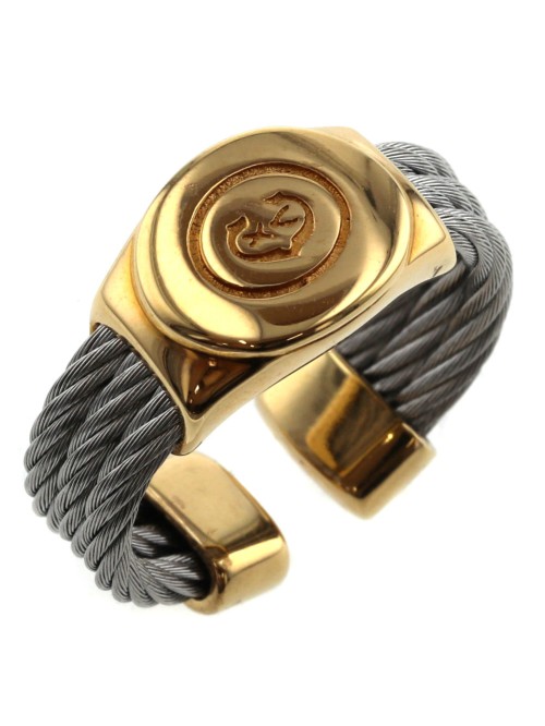 Charriol Logo Cable Ring