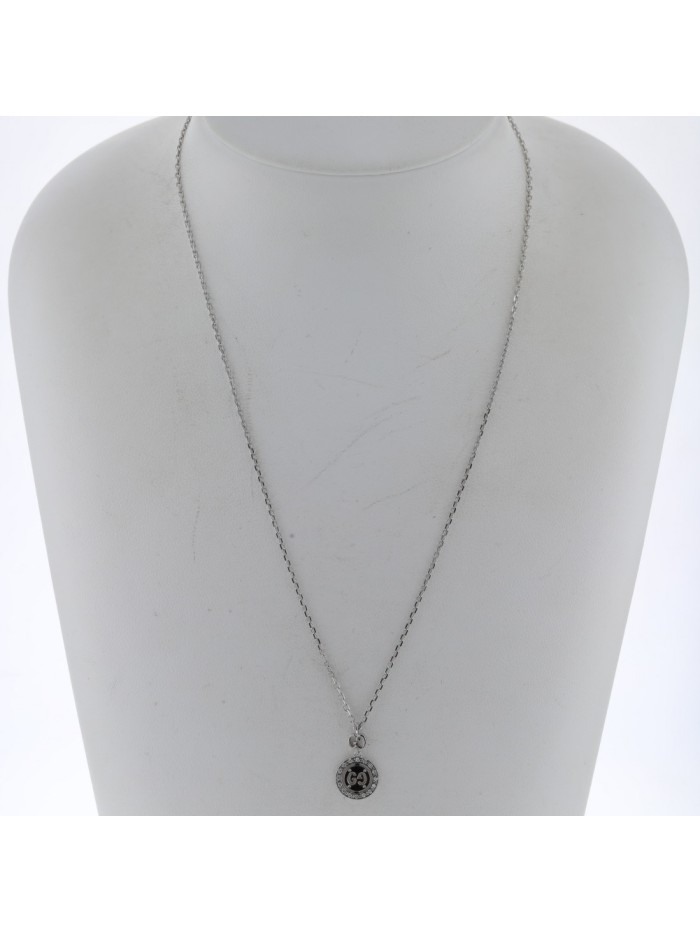 18k Icon Twirl Diamond Pendant Necklace
