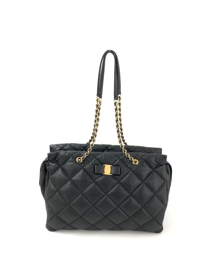 Quilted Leather Ginette Chain Bag