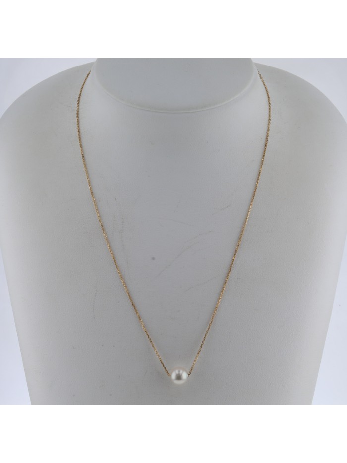 18k Gold Pearl Necklace