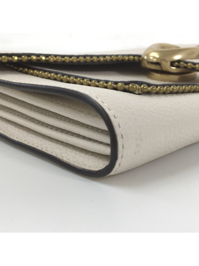 Leather Tabby Chain Clutch