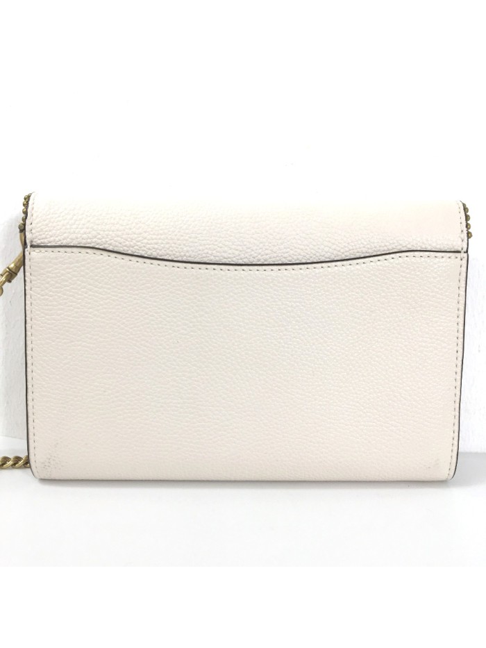 Leather Tabby Chain Clutch