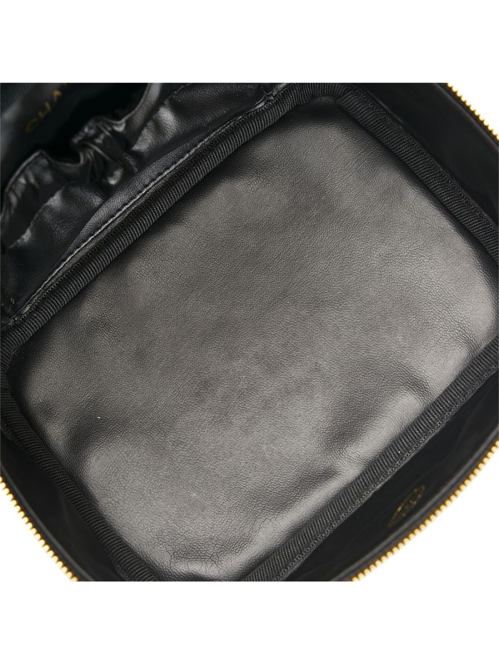 Matelasse Leather Vanity Bag