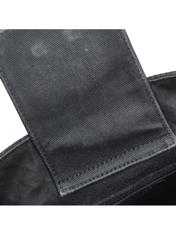 Chevron Canvas Chain Shoulder Bag