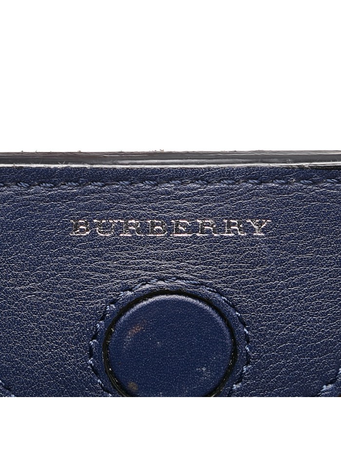 Leather Embossed Crest Two Way Bag
