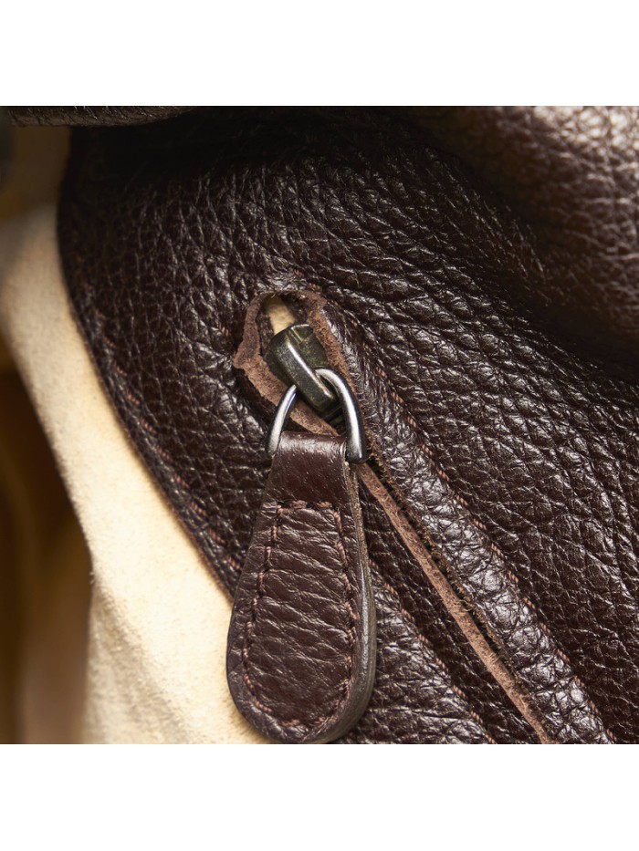 Intrecciato Detail Leather Handbag