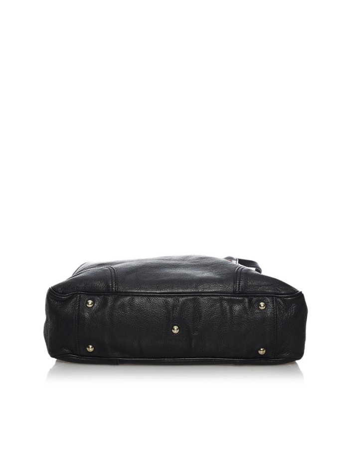 Medium Leather Princy Tote Bag