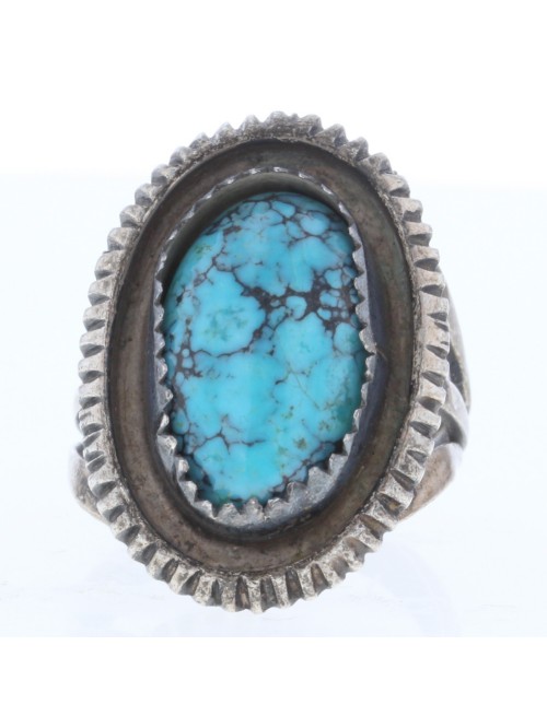 Silver Turquoise Gem Ring