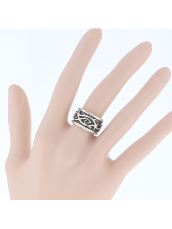 Silver Thorn Band Ring