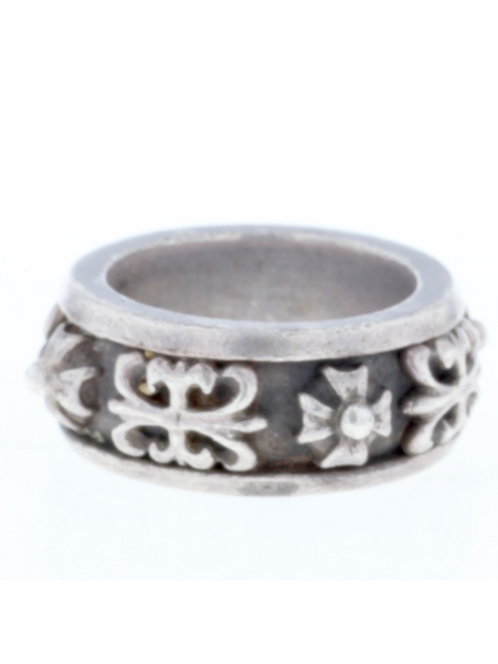 Silver Arabesque Floral Ring
