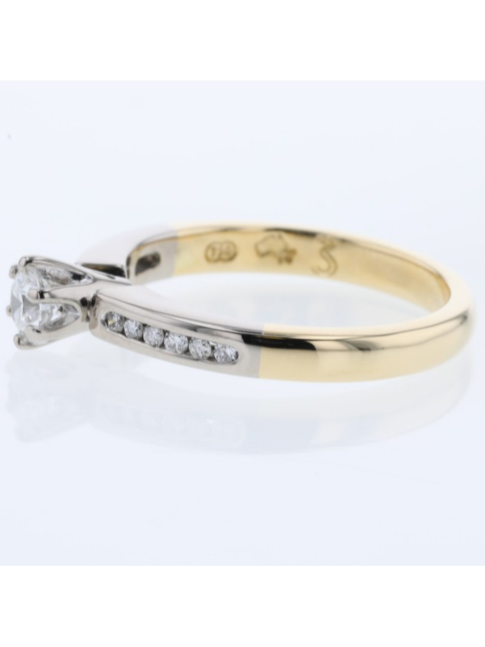 18k Gold Two-tone Diamond Ring