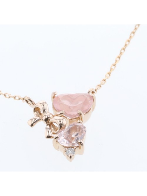 18k Gold Diamond Heart Pendant Necklace
