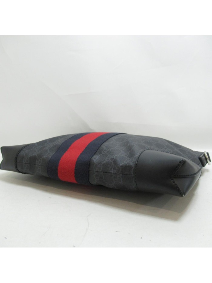 GG Supreme Web Flat Messenger Bag