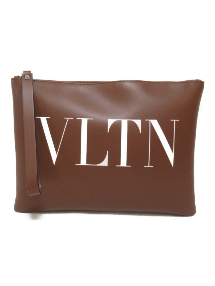 VLTN Leather Clutch Bag