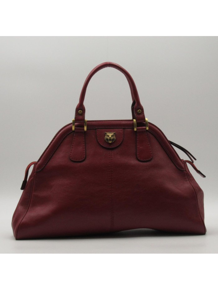 Medium Re(Belle) Leather Top Handle Bag