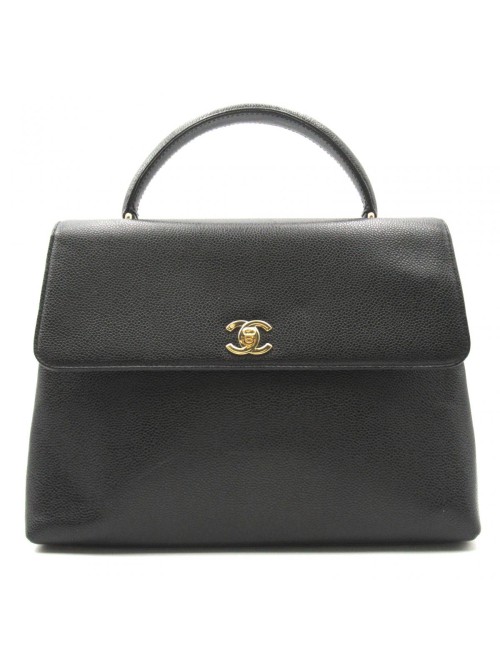 CC Caviar Kelly Handbag