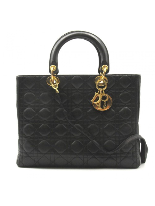 Large Cannage Leather Lady Dior