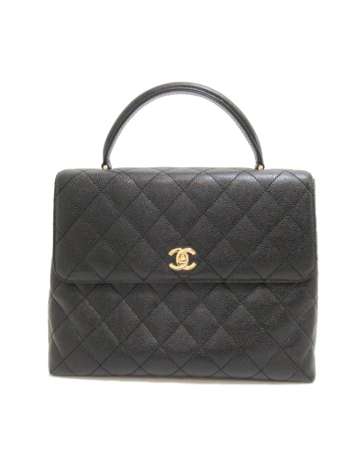 CC Quilted Caviar Handbag