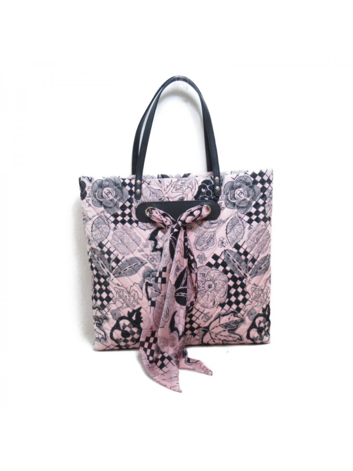 Quilted Corduroy Scarf Tote Bag