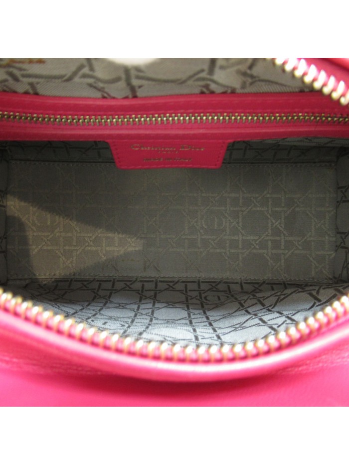 Medium Cannage Leather Lady Dior