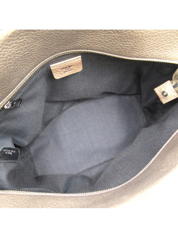 Leather Anagram Fusta Tote Bag