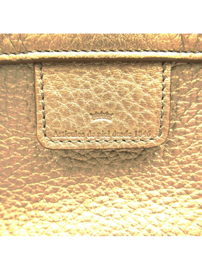 Leather Anagram Fusta Tote Bag