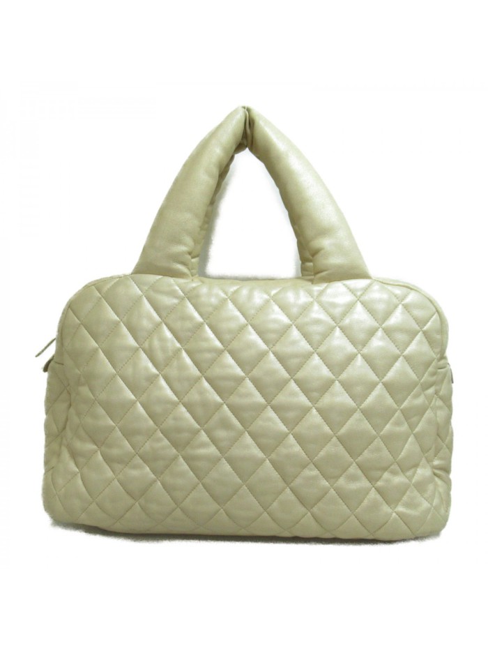 Quilted Leather Coco Cocoon Bowling Bag