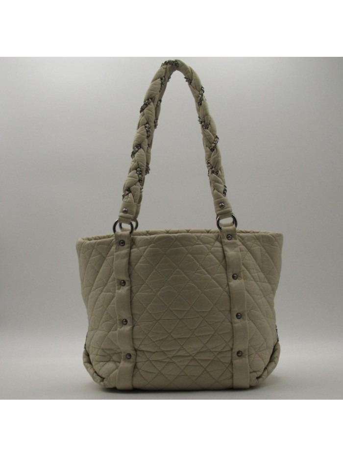 Matelasse Leather Chain Tote