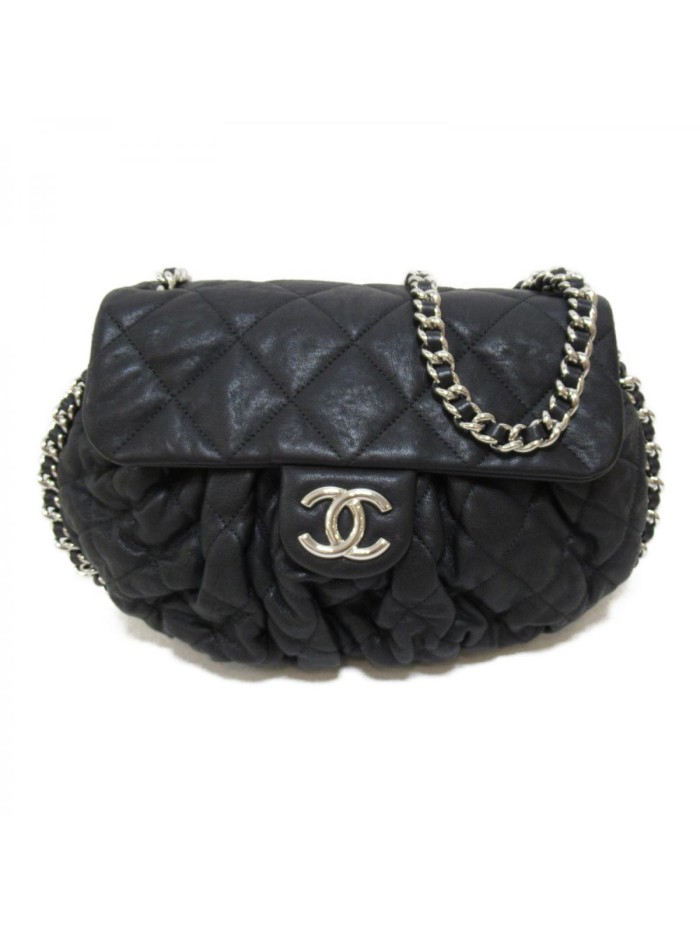 CC Quilted Chain Around Flap Bag
