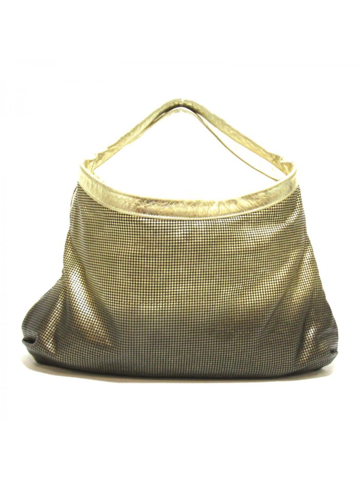 Coco Metallic Ombre Perforated Leather Hobo Bag