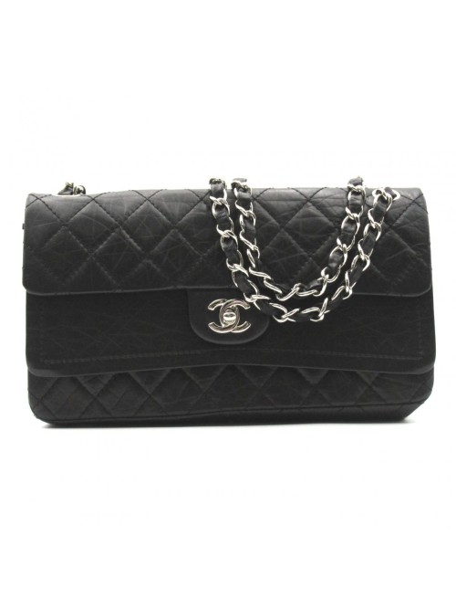 CC Quilted Double Flap Crossbody Bag