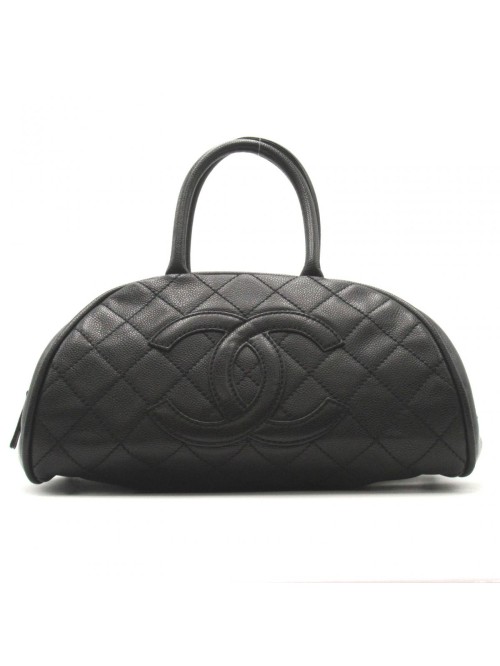 CC Quilted Caviar Bowling Bag