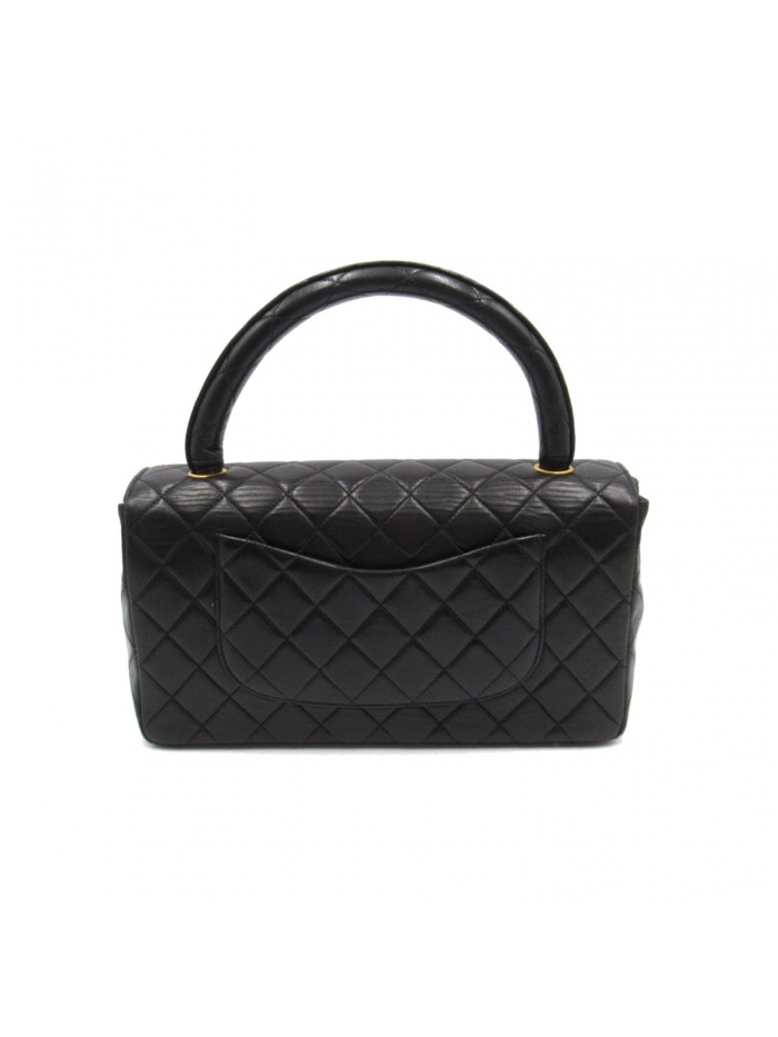 CC Quilted Leather Flap Handbag