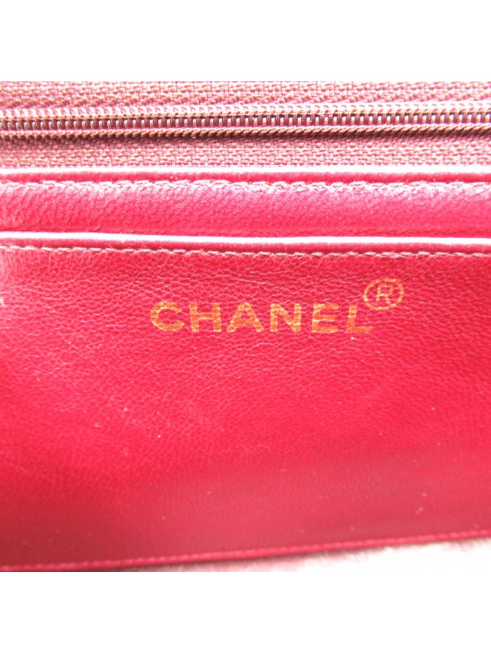 CC Quilted Leather Flap Handbag