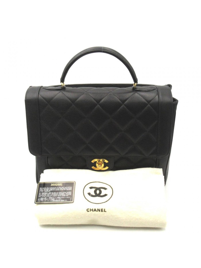 Matelasse Caviar Top Handle Bag