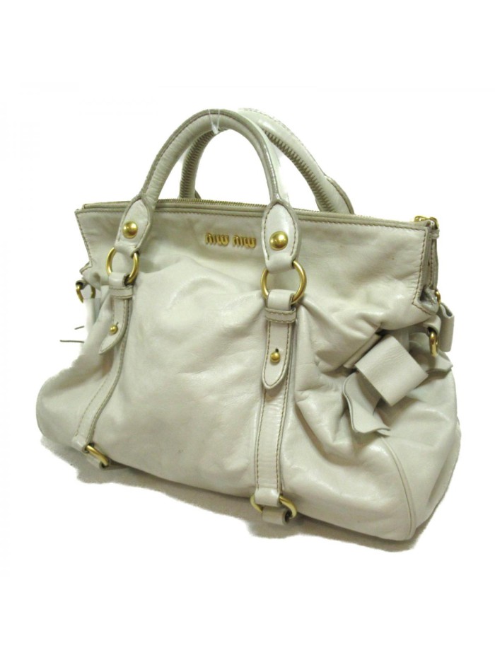 Vitello Lux Bow Handbag