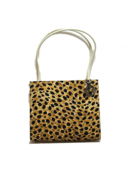 Leopard Print Canvas Tote Bag