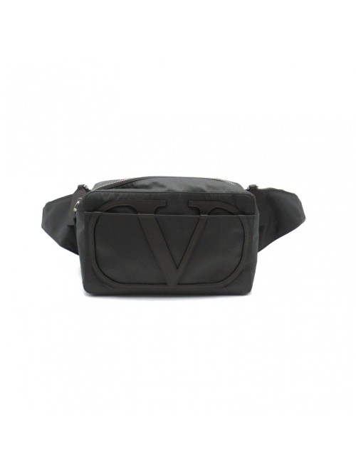 V Logo Nylon Belt Bag