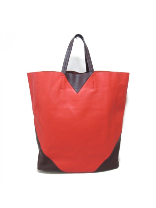 Vertical Cabas Leather Tote Bag
