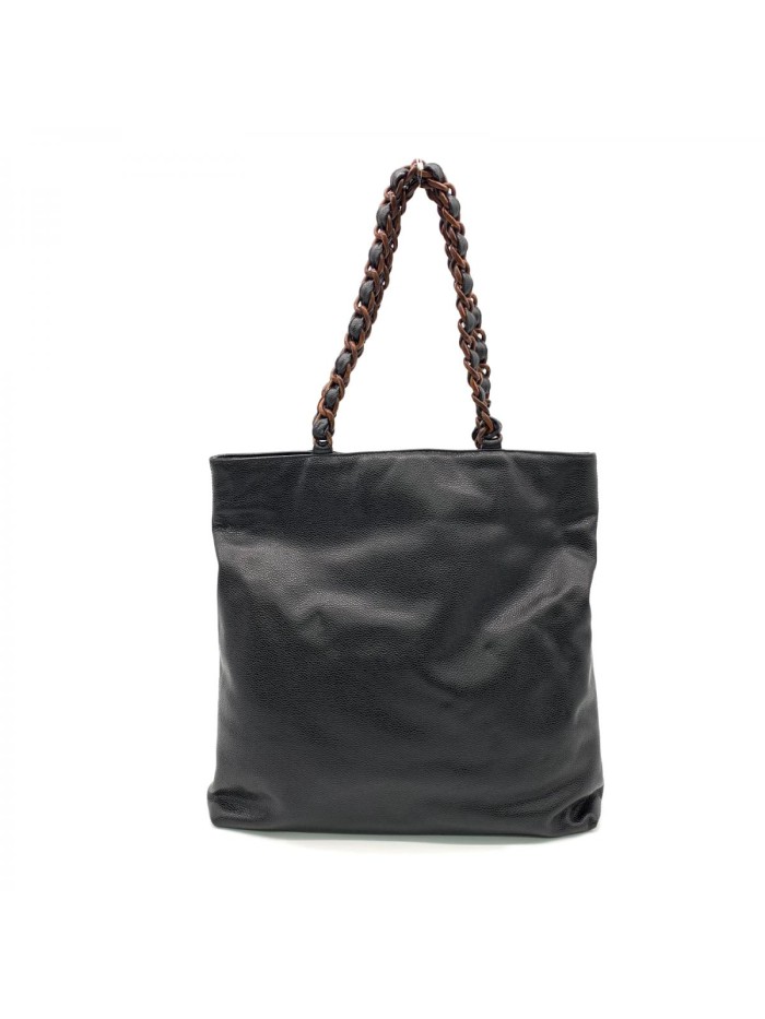 CC Leather Chains Tote