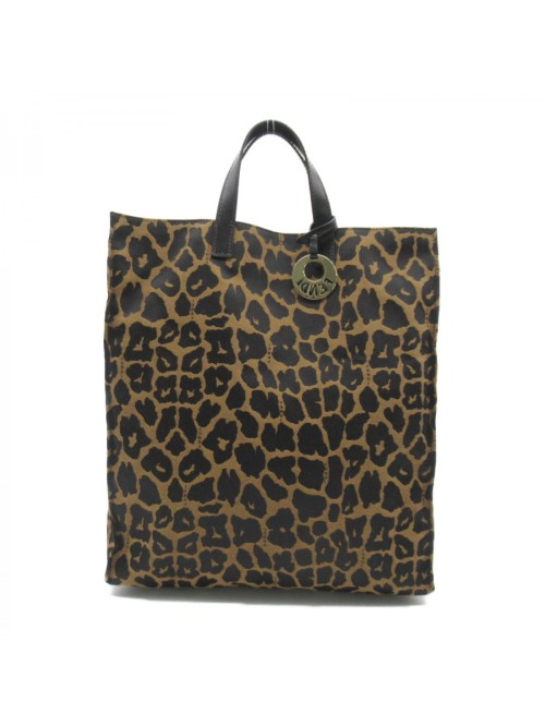 Leopard Print Canvas Tote Bag