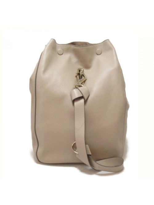 Leather Chain Backpack