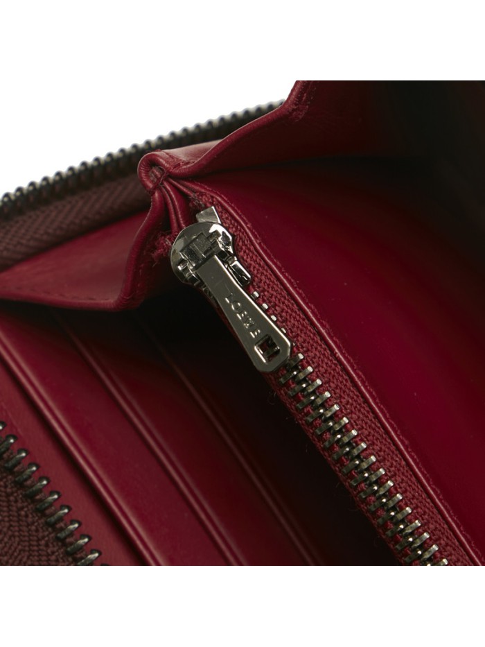 Leather Anagram Zip Wallet