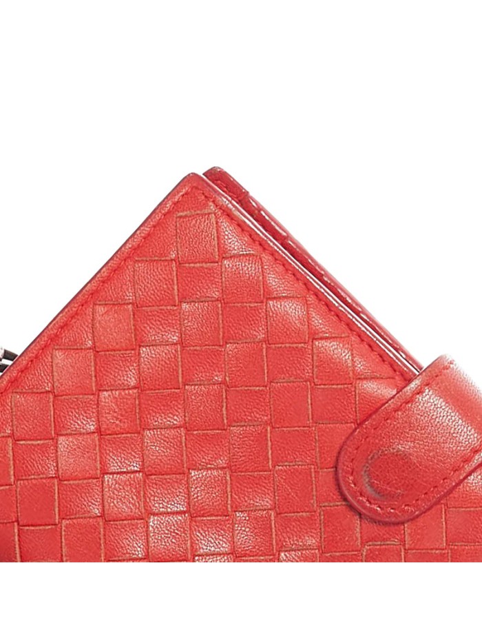 Intrecciato Leather Long Wallet