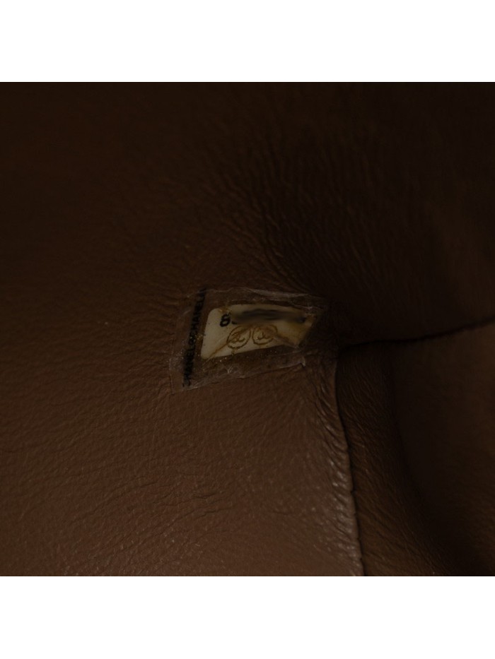 CC Vertical Quilt Leather Flap Bag