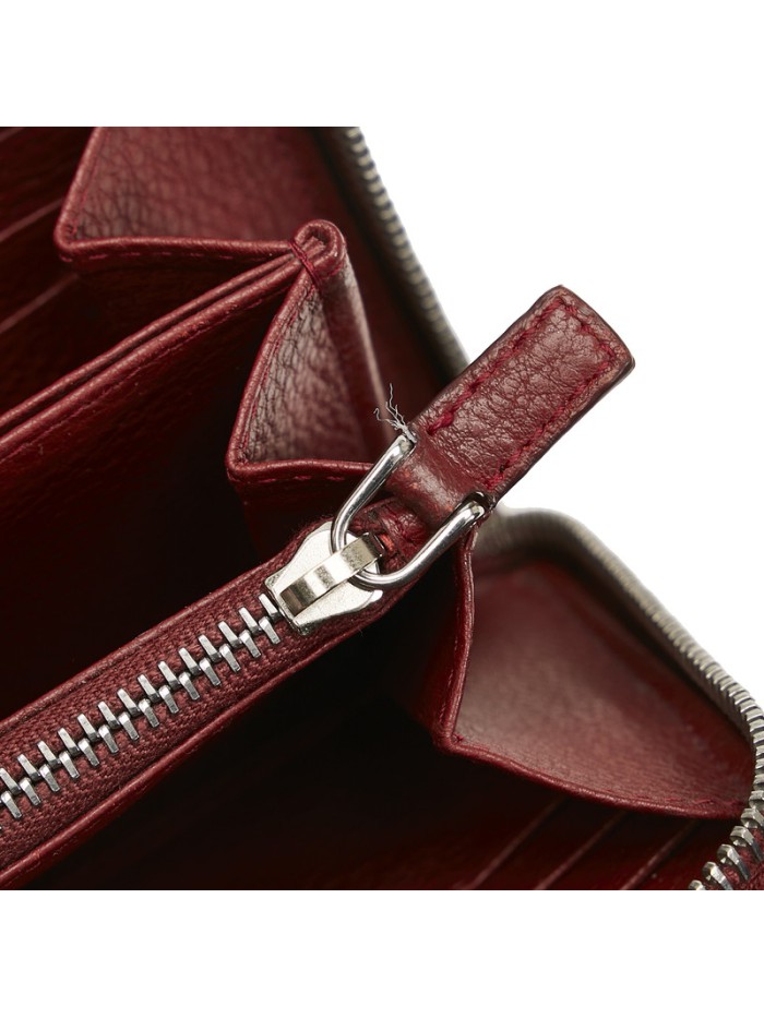 Leather Zip Around Wallet