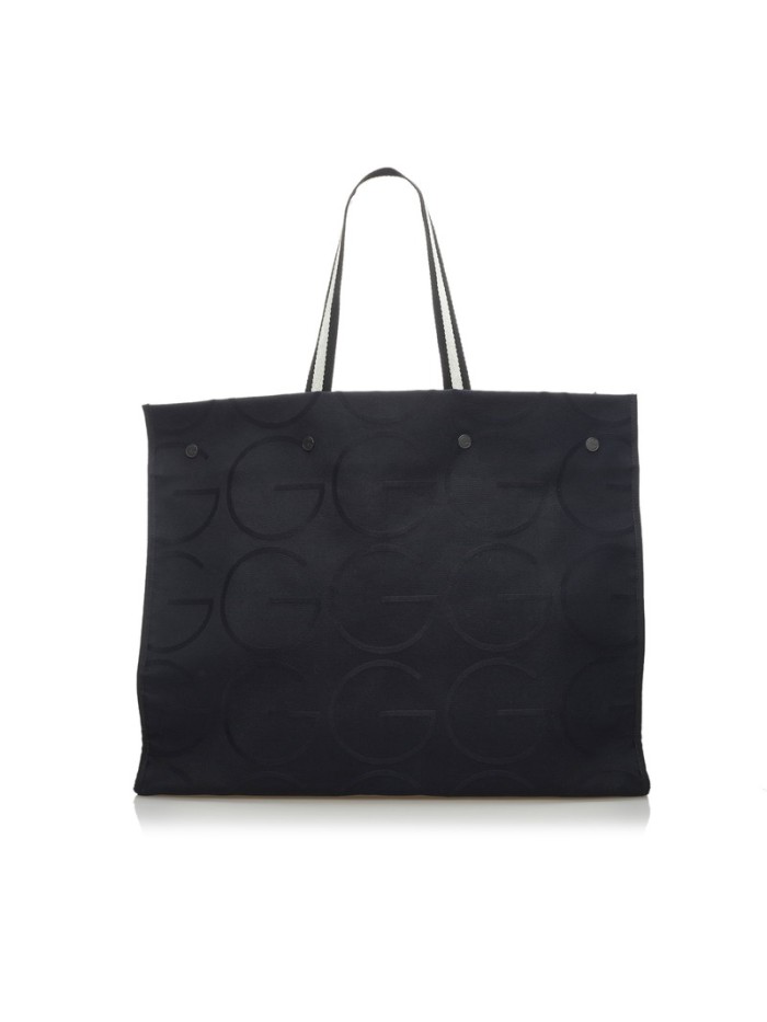 G Logo Canvas Tote Bag with Pouch