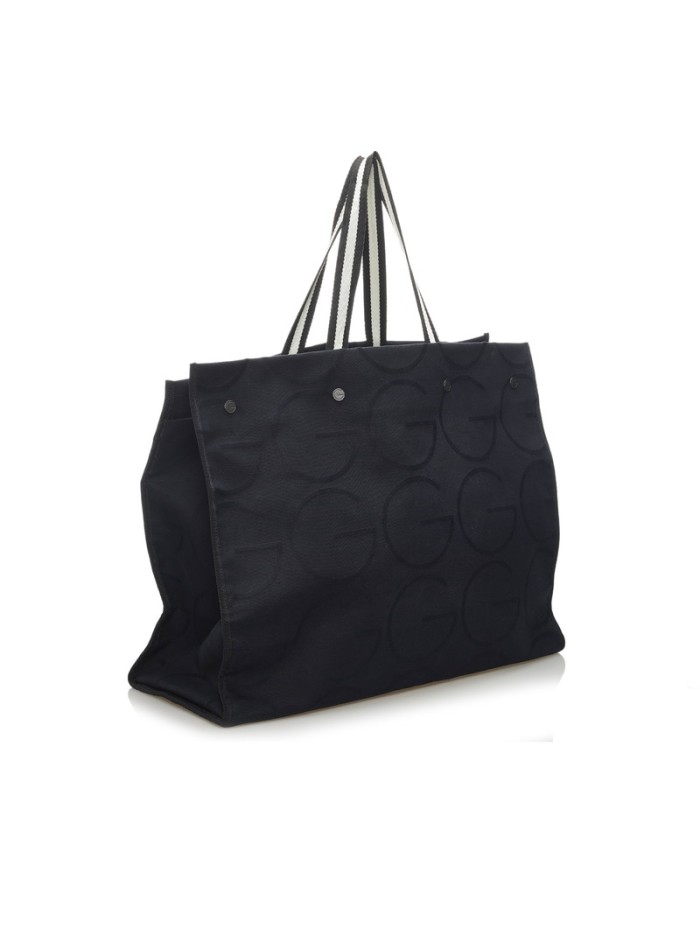 G Logo Canvas Tote Bag with Pouch