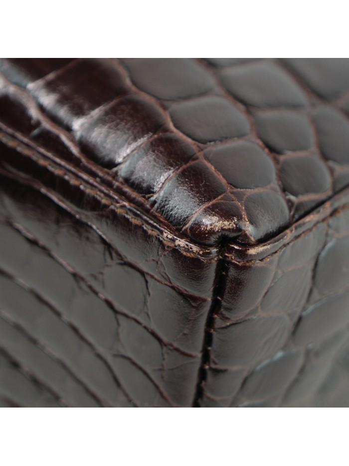 Embossed Leather Shoulder Bag