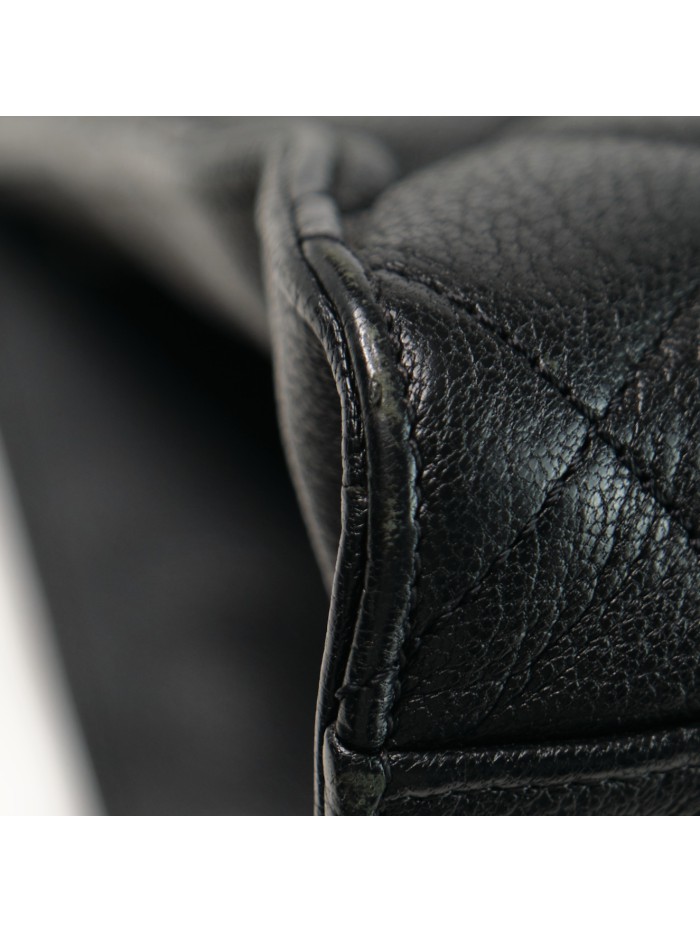 CC Quilted Leather Shoulder Bag